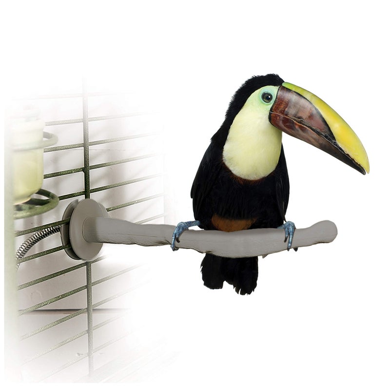 K&H PET PRODUCTS Thermo-Perch Heated Bird Perch Gray Large 2 X 14.5 Inches - Image 1